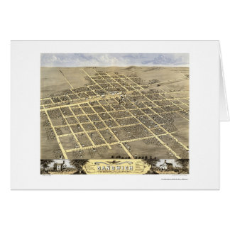 Sandwich, carte panoramique de l'IL - 1869