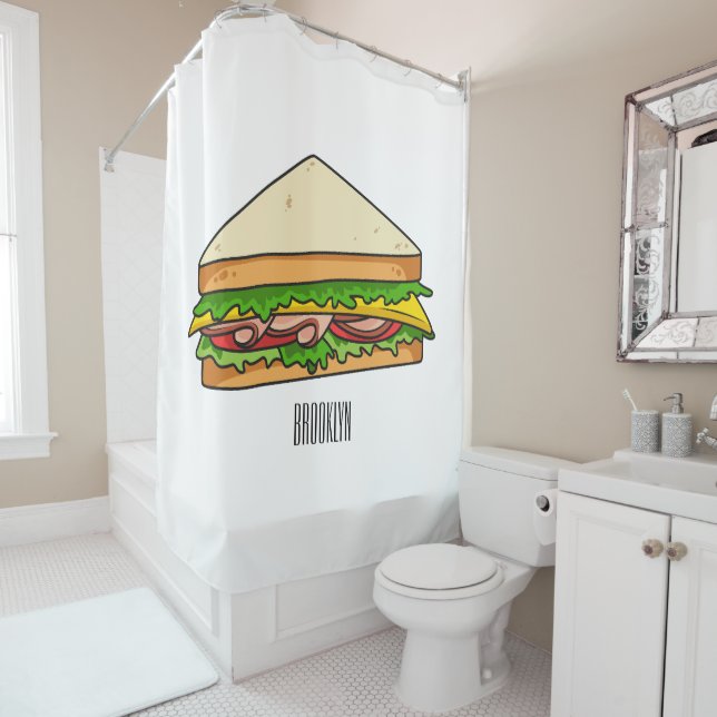 Sandwich cartoon illustration (In Situ)