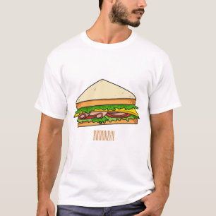 Sandwich cartoon illustration T-Shirt