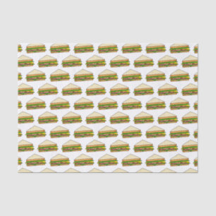 Sandwich cartoon illustration tissue paper