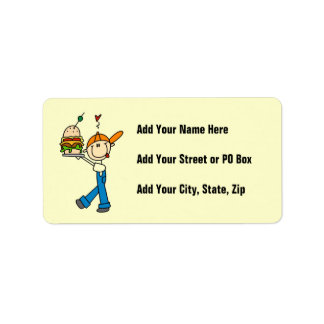 Sandwich Connoisseur Stick Figure Label
