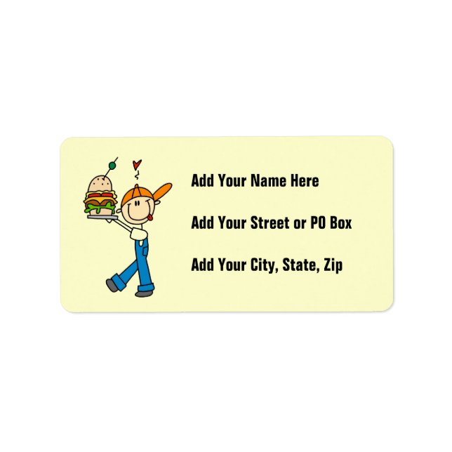 Sandwich Connoisseur Stick Figure Label (Front)