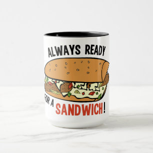 Sandwich custom name mugs