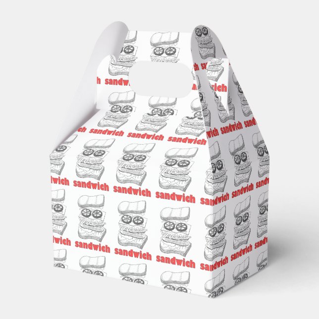 Sandwich Favor Box (Front Side)
