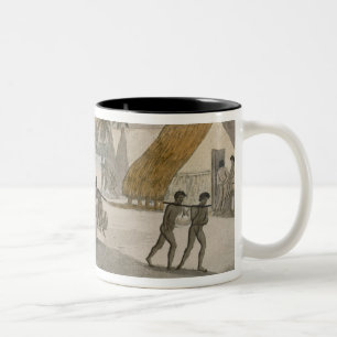 Sandwich Islands - a Westerner negotiating for sto Two-Tone Coffee Mug