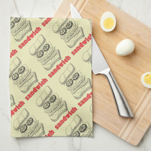 Sandwich Kitchen Towel (Quarter Fold)