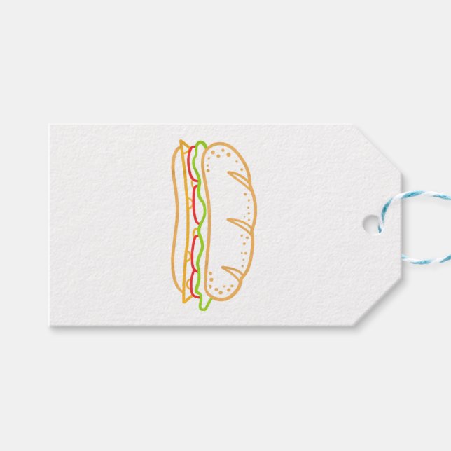 Sandwich Lining Gift Tags (Front (Horizontal))
