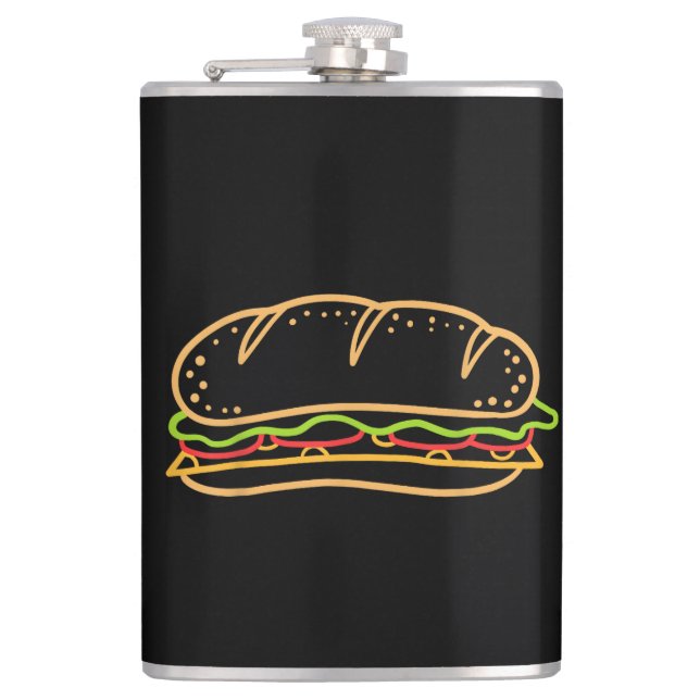 Sandwich Lining Hip Flask (Front)