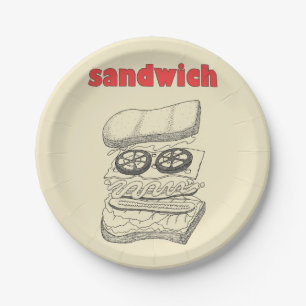 Sandwich Paper Plate
