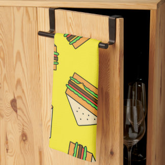 Sandwich Seamless Pattern | Sandwich Puns| Sandwic Kitchen Towel