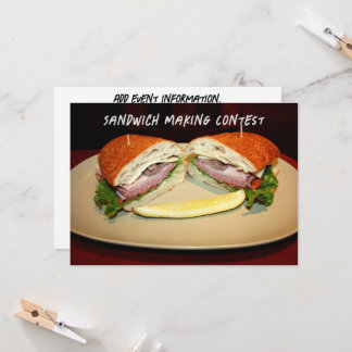 Sandwich Smile Invitation