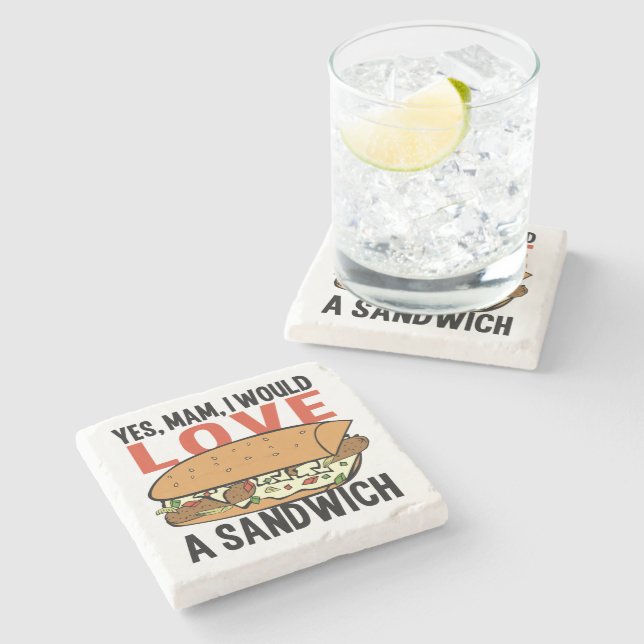 Sandwich stone coaster (Side)