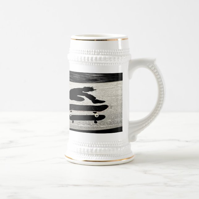 sandwiched skateboard beer stein (Right)