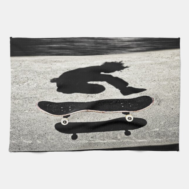 sandwiched skateboard kitchen towel (Horizontal)