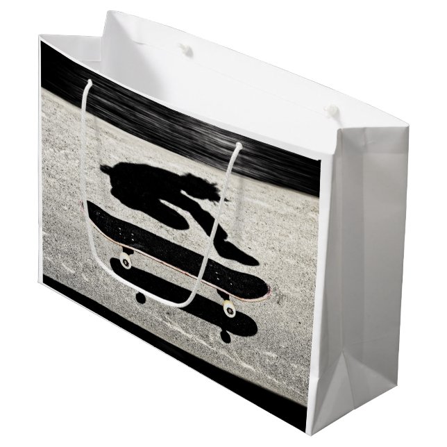 sandwiched skateboard large gift bag (Front Angled)
