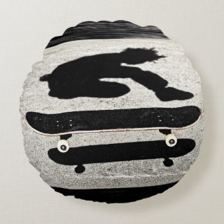 sandwiched skateboard round pillow