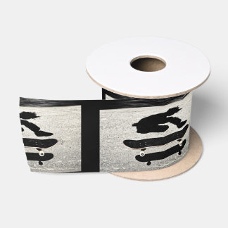 sandwiched skateboard satin ribbon