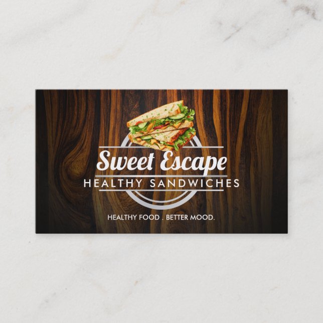 Sandwiches personnalisables cartes de visite (Devant)