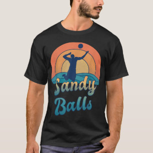 Sandy Balls for a Beach Volleyball Player T-Shirt
