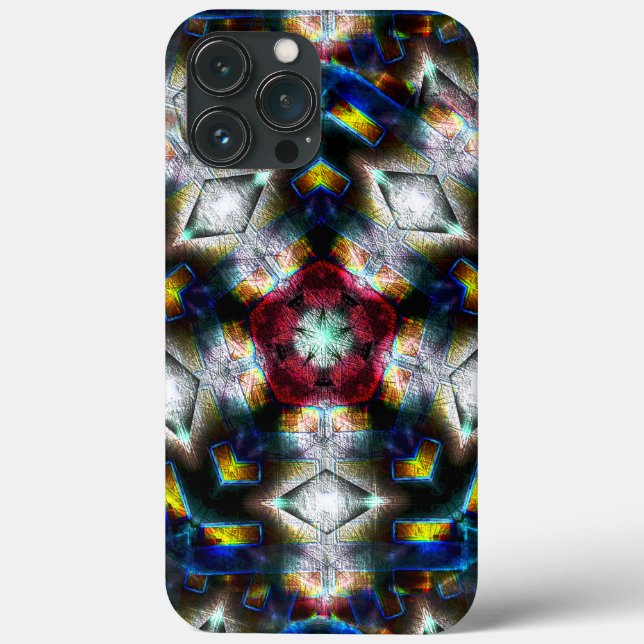 Sandy base with shapes in dark colours and lightin Case-Mate iPhone case (Back)