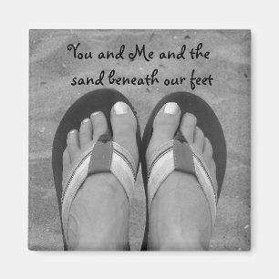 Sandy Beach Beneath our Feet Magnet