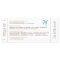 Sandy Beach Boarding Pass Ticket Save Date Card