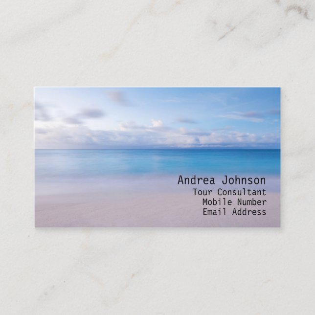 Sandy Beach Carte de visite (Devant)