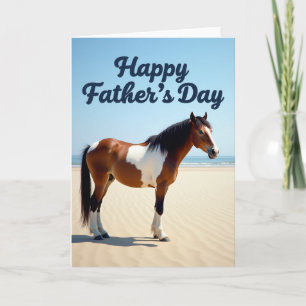 Sandy Beach Fathers Day Card