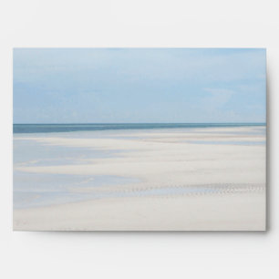 Sandy Beach Front Destination Wedding Envelopes