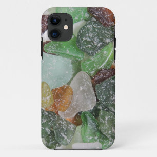 Sandy beach glass iPhone case