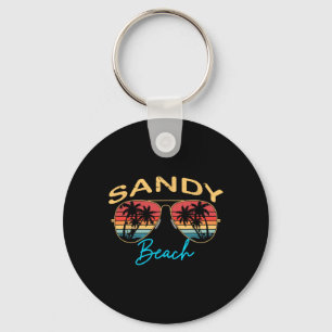 Sandy Beach Hawaii Men Women Souvenir Surfboard  Keychain