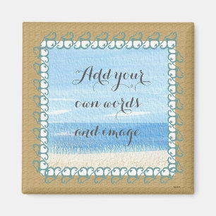 Sandy Beach Make your own Magnet