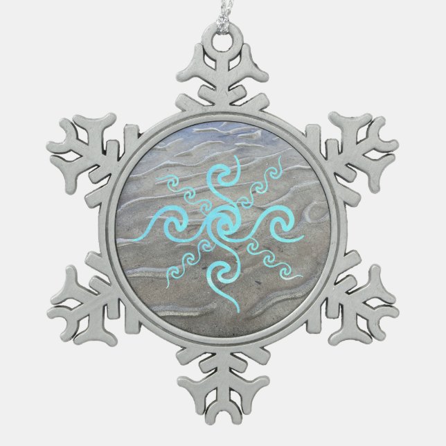 Sandy Beach Ornament (Front)