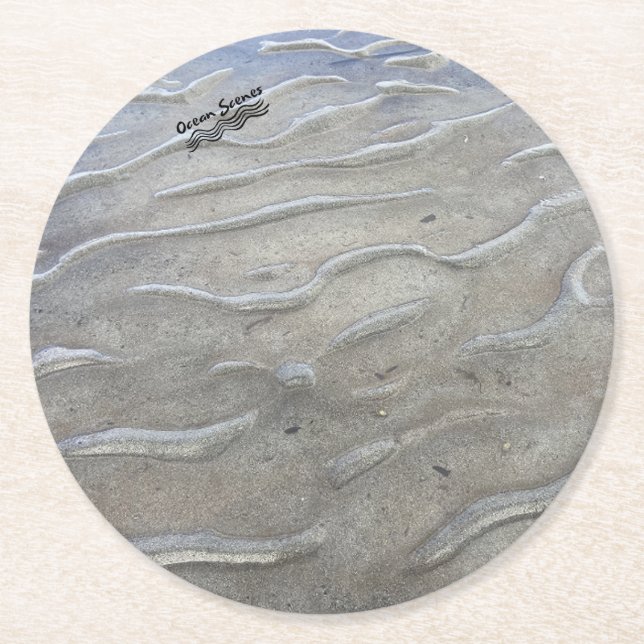 Sandy Beach Paper Coaster (Front)