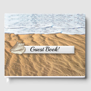 Sandy Beach Personalized Guest Book
