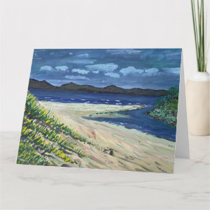 Sandy Beach & Sea Greeting Card