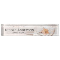 Sandy Beach Sea Shells Hibiscus Personalized