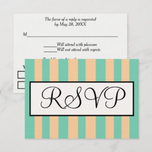 Sandy Beach Seafoam Vert Cabana Rayures RSVP