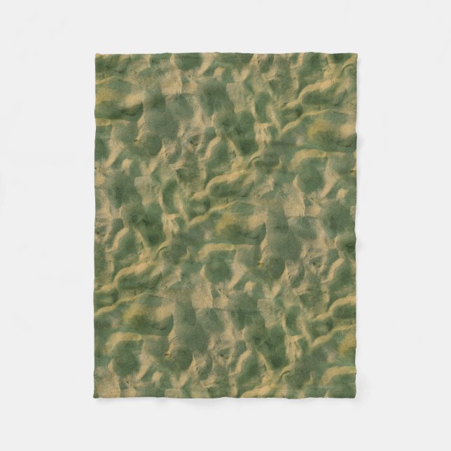 Sandy Beach Structure Photo Fleece Blanket (Front)
