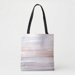 Sandy Beach Summer Tan Abstract Watercolor Tote Bag