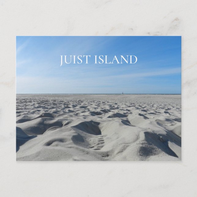 Sandy Beach, Watts, Juist Island, East Frisia Postcard (Front)