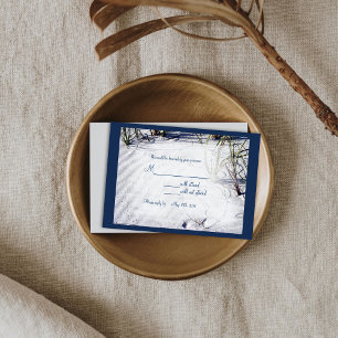 Sandy Beach Wedding RSVP02 RSVP Card