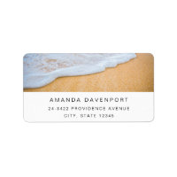 Sandy Beach with Foamy Surf Address