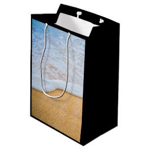 Sandy Beach with Foamy Surf Medium Gift Bag