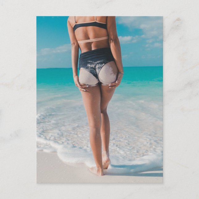 SANDY BUTT BEACH GIRL POSTCARDS (Front)