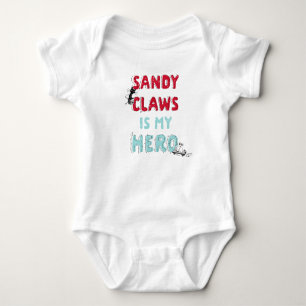 Sandy Claws is my Hero Baby Bodysuit