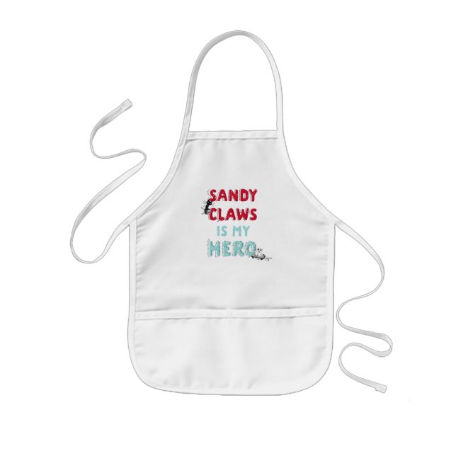 Sandy Claws is my Hero Kids Apron (Front)