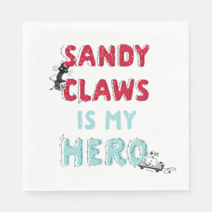 Sandy Claws is my Hero Napkin