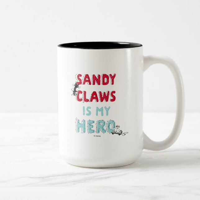 Sandy Claws is my Hero Two-Tone Coffee Mug (Right)