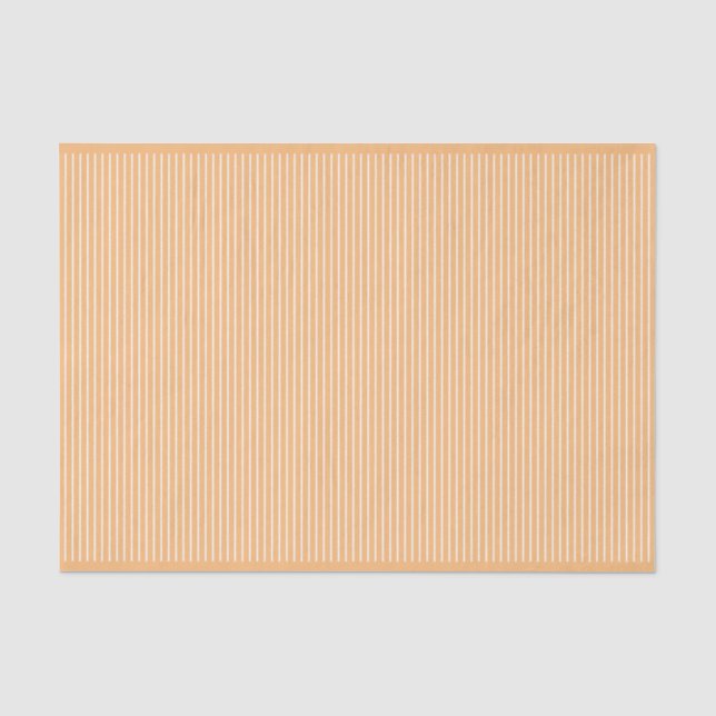 Sandy colour striped  tissue paper (Front)